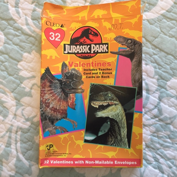 Vintage 1990’s Jurassic Park Valentines Cards - Picture 4 of 8
